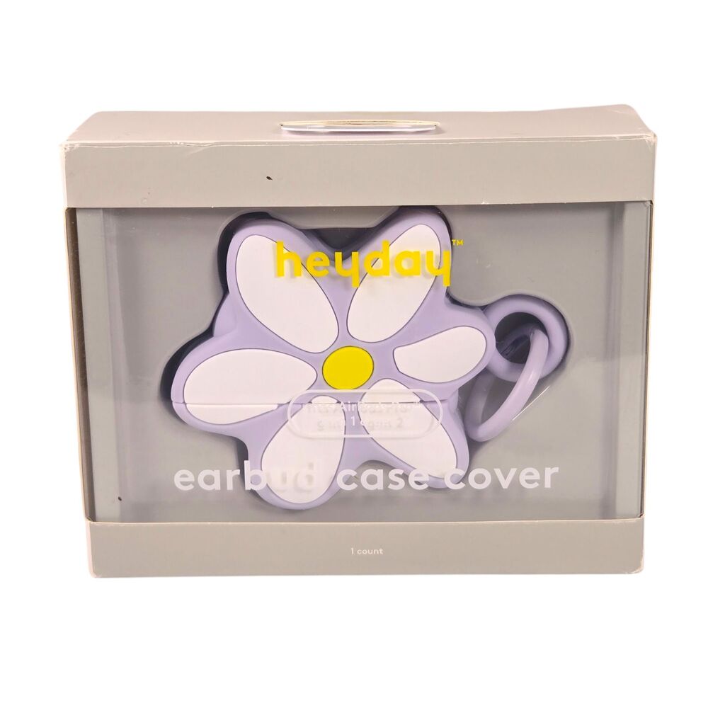 Heyday Earbud Case Cover AirPods Gen 3 Daisy Soft Purple New In Box